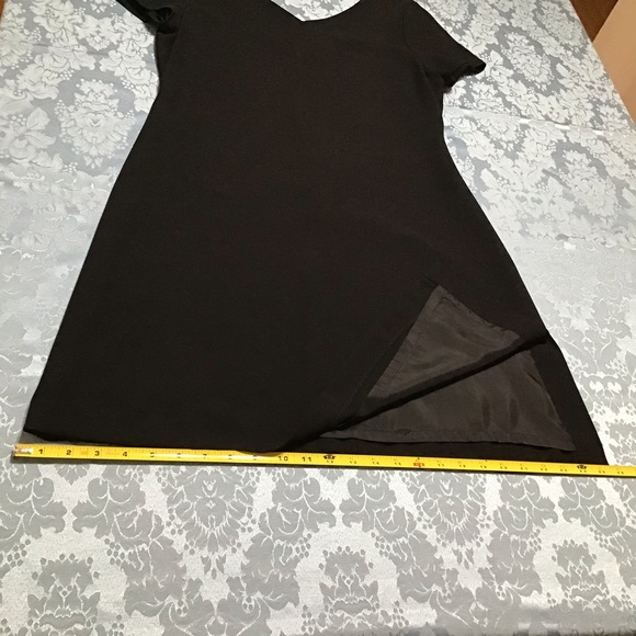 Preview Collection Black A Line Short Sleeve Dress - Picture 6 of 9